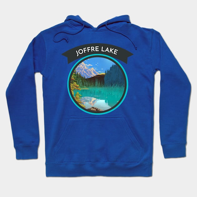 Vintage Joffre Lake Celebrating the Beauty of Nature and Lake Life Hoodie by Mochabonk